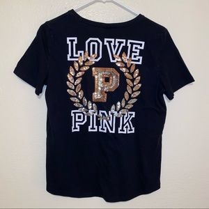 Victoria secret Pink  black shirt